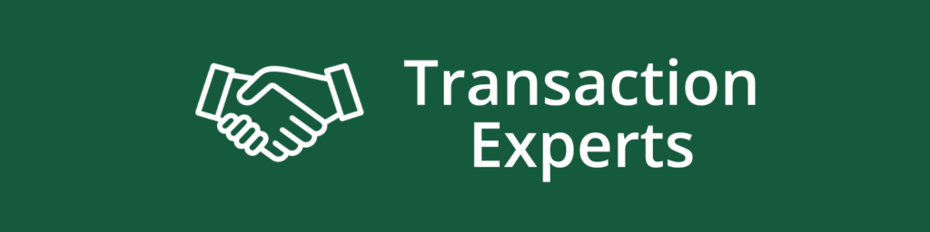 Transaction Experts - ledarskap och expertis vid transaktioner